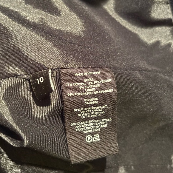 Theory black hidden button custom cut evening jacket - Picture 10 of 11